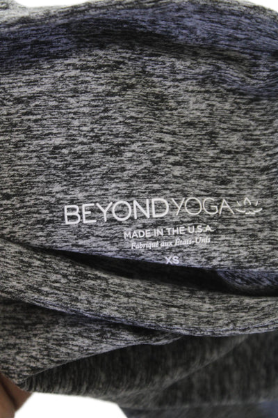 Beyond Yoga Women Ankle Leggings Gray Polyester Size XS