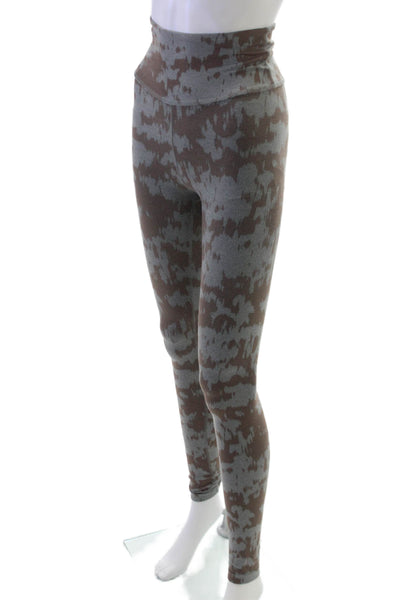 Beyond Yoga Women Ankle Gray Tie Dye Nylon Leggings Size S