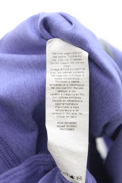 Beyond Yoga Womens Ankle Leggings Purple Striped Polyester Size S