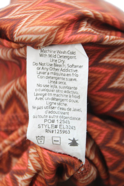Beyond Yoga Womens Ankle Leggings Multicolor Chevron Recycled Poly Size XS