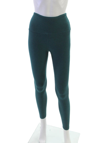 Beyond Yoga Womens Ankle Leggings Green Polyester Solid Size XS