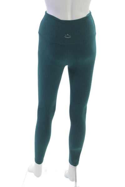 Beyond Yoga Womens Ankle Leggings Green Polyester Solid Size XS