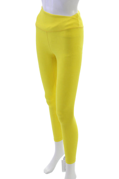 Beyond Yoga Womens Capri Leggings Yellow Polyester Solid Size XS