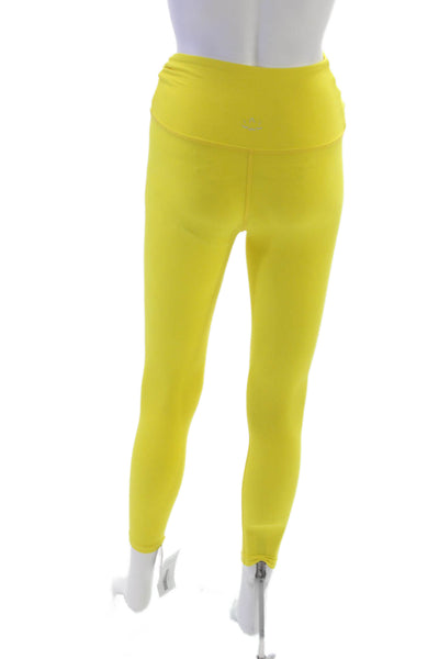 Beyond Yoga Womens Capri Leggings Yellow Polyester Solid Size XS