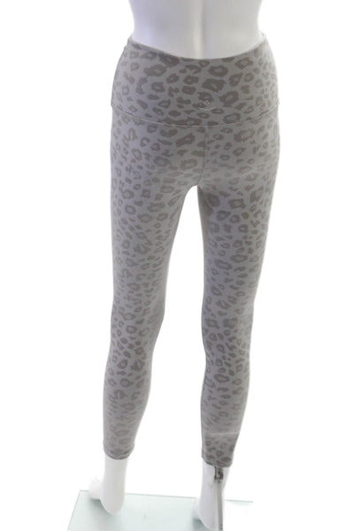 Beyond Yoga Women Ankle Leggings Gray Animal Print Polyester Size S