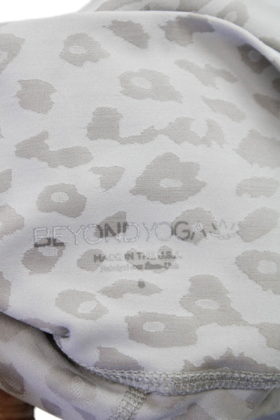 Beyond Yoga Women Ankle Leggings Gray Animal Print Polyester Size S