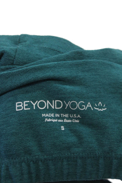 Beyond Yoga Womens Cropped Tank Green Polyester Round Neck Sleeveless Size S
