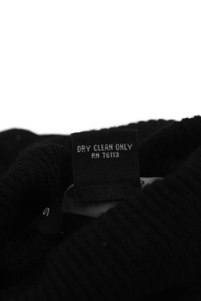 Shin Choi Women Black Cashmere Turtleneck Pullover Sweater Size M