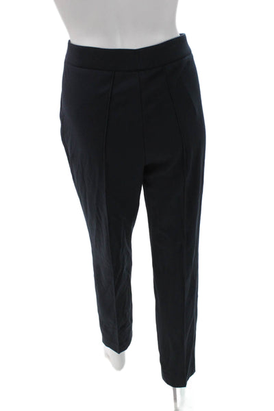 Akris Punto Women Ankle Pants Blue Viscose Button Closure Size 14