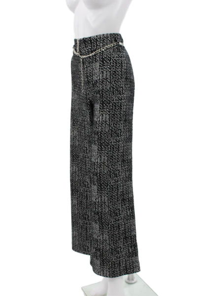 Joseph Ribkoff Women Black Geometric Polyester Dress Pants Size 16