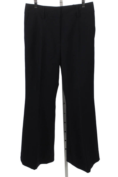 Gabriela Hearst Women Dress Pants Navy Blue Wool Zip Size 46