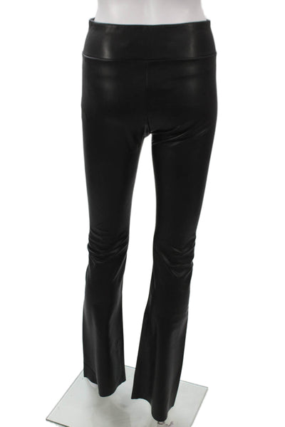 Splendid Womens Black Polyurethane Solid Leggings Size S