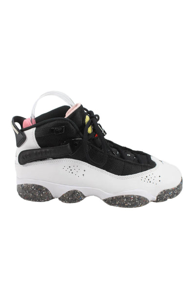 Nike Boys Air Jordan 6 Rings GS Grind Rubber Sneakers Shoes White Black Size 6Y