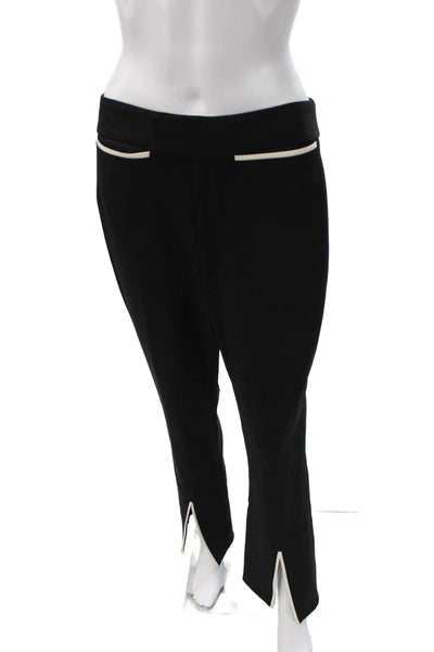 Contessa Mills Women Ankle Wool Pants Black Pull On Size 8