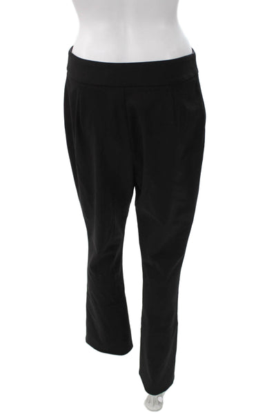 Contessa Mills Women Ankle Wool Pants Black Pull On Size 8