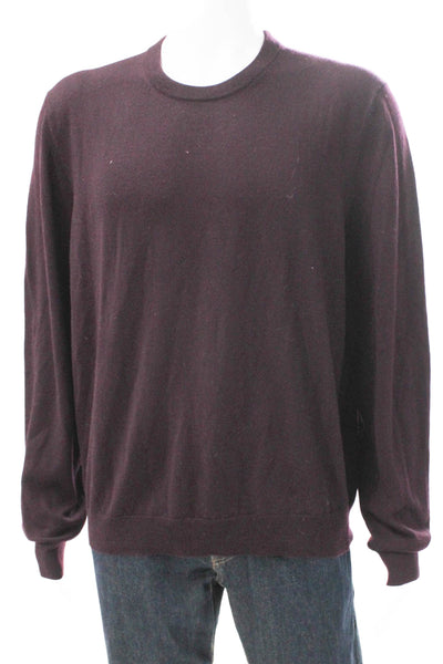 The Men's Store at Bloomingdale's Mens Pullover Merino Wool Purple Size XL