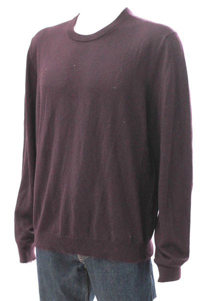 The Men's Store at Bloomingdale's Mens Pullover Merino Wool Purple Size XL