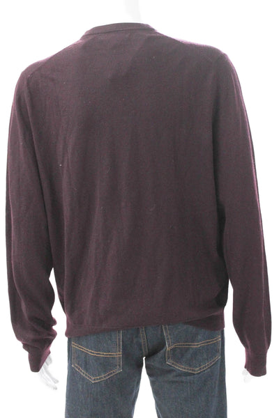 The Men's Store at Bloomingdale's Mens Pullover Merino Wool Purple Size XL