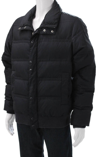 Boss Hugo Boss Mens Puffer Jacket Black Polyester Size L