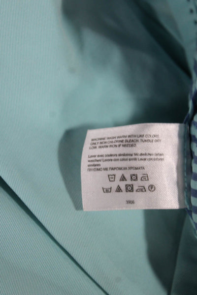 Brooks Brothers Mens Bermuda Shorts Blue 100% Cotton Button Size 35