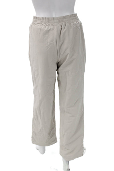 OGL Unisex Adults Sweatpants Beige Polyester Pull On Size S