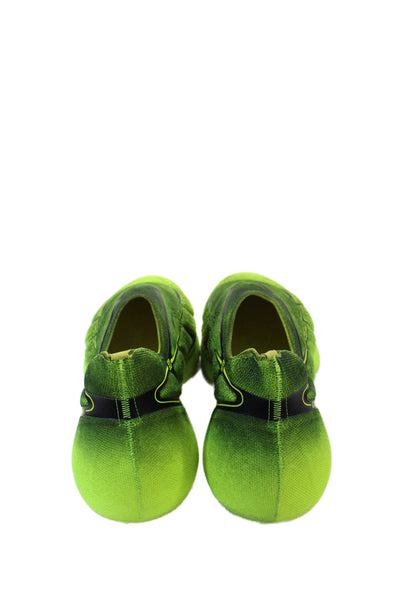 Givenchy Men's Round Toe Slip-On Chunky Rubber Sole Sneakers Green Size 43