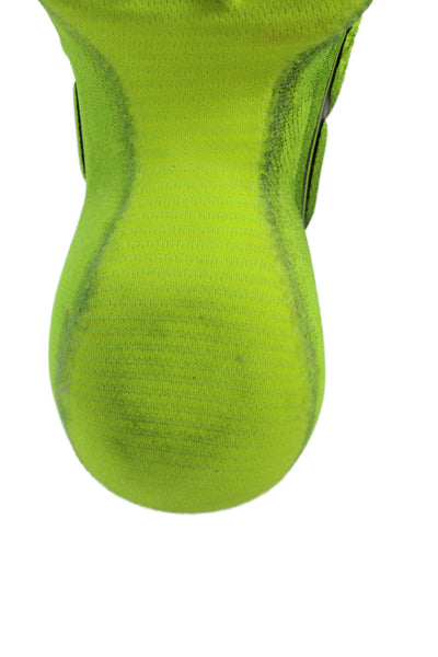 Givenchy Men's Round Toe Slip-On Chunky Rubber Sole Sneakers Green Size 43