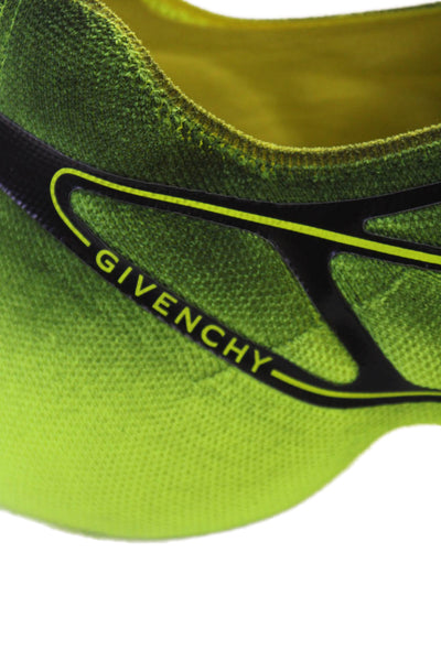 Givenchy Men's Round Toe Slip-On Chunky Rubber Sole Sneakers Green Size 43