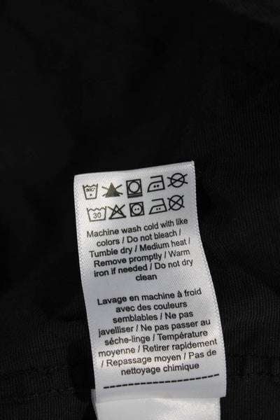 Untuckit Mens Black Cotton Collared Solid Long Sleeve Button Up Shirt Size 2XL