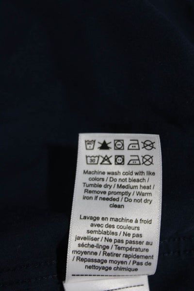 Untuckit Mens Button Up Collared Long Sleeve Cotton Shirt Blue Size 2XL
