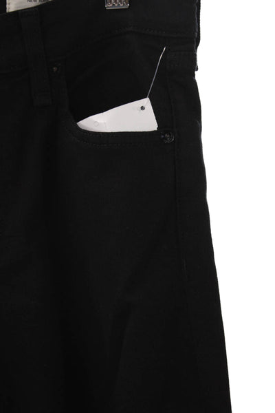 Rag & Bone Women Skinny High Rise Black Jeans Button Size 27