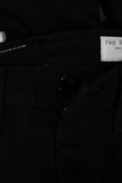 Rag & Bone Women Skinny High Rise Black Jeans Button Size 27