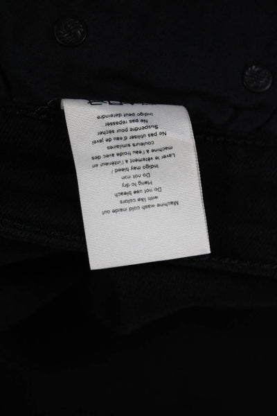 Rag & Bone Women Skinny High Rise Black Jeans Button Size 27