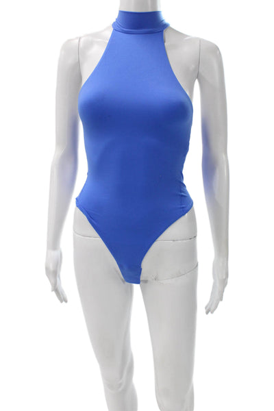 Lululemon Women Blue Sleeveless Mock Neck One Piece Bodysuit Size XS