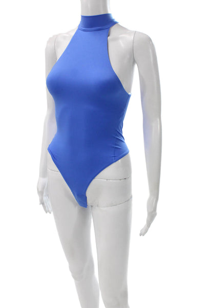 Lululemon Women Blue Sleeveless Mock Neck One Piece Bodysuit Size XS