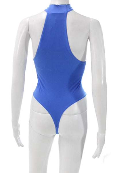 Lululemon Women Blue Sleeveless Mock Neck One Piece Bodysuit Size XS