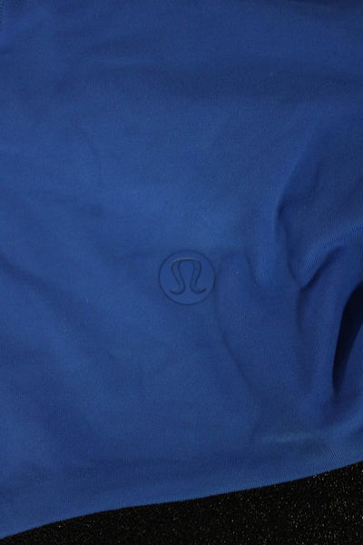 Lululemon Women Blue Sleeveless Mock Neck One Piece Bodysuit Size XS