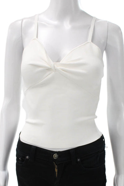 Alice + Olivia Womens Sweetheart Camisole White Viscose Sleeveless Size S