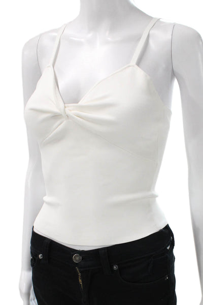 Alice + Olivia Womens Sweetheart Camisole White Viscose Sleeveless Size S