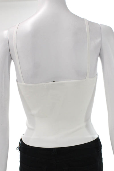 Alice + Olivia Womens Sweetheart Camisole White Viscose Sleeveless Size S