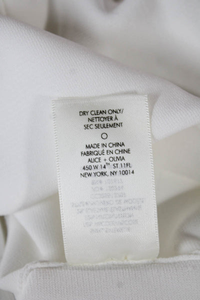 Alice + Olivia Womens Sweetheart Camisole White Viscose Sleeveless Size S