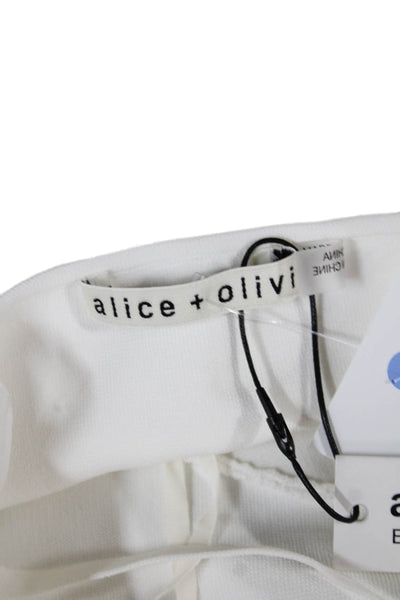 Alice + Olivia Womens Sweetheart Camisole White Viscose Sleeveless Size S