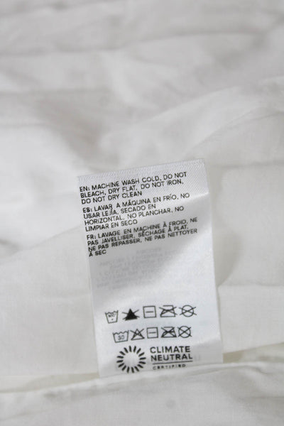 Reformation Womens Maxi Halter Linen Dress White Sleeveless Zip Size 2