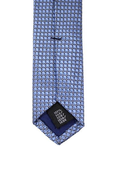 Tom James Mens Silk Abstract Print Neck Tie Blue