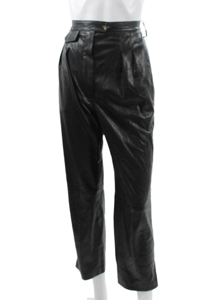 Nanushka Women Ankle Pants Black Polyester Size S