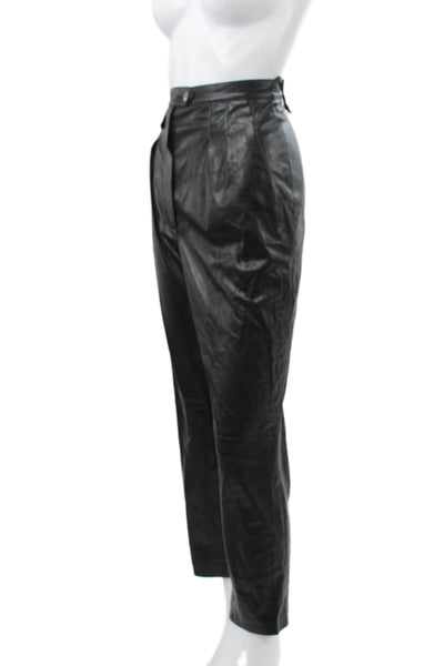 Nanushka Women Ankle Pants Black Polyester Size S
