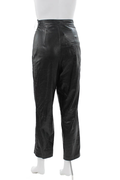Nanushka Women Ankle Pants Black Polyester Size S