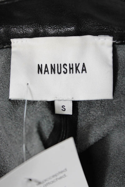 Nanushka Women Ankle Pants Black Polyester Size S