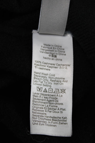 J Crew Women Cashmere V Neck Sleeveless Vest Sweater Black Size XS