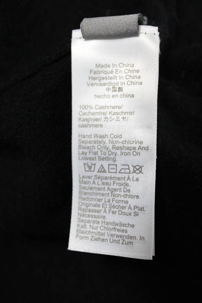 J Crew Womens Black Cashmere V-Neck Pullover Sweater Long Sleeve Size XS